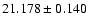 $21.178\pm0.140$