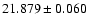 $21.879\pm0.060$