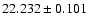 $22.232\pm0.101$