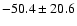 $- 50.4 \pm 20.6$