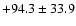 $+94.3\pm33.9$