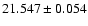 $21.547\pm0.054$