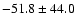$- 51.8 \pm 44.0$