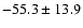 $- 55.3 \pm 13.9$