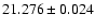 $21.276\pm0.024$