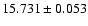 $15.731\pm0.053$