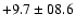 $+9.7\pm08.6$