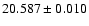 $20.587\pm0.010$