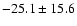 $-25.1\pm15.6$