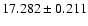 $17.282\pm0.211$