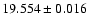 $19.554\pm0.016$