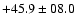 $+45.9 \pm 08.0$