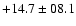 $+14.7\pm08.1$