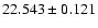 $22.543\pm0.121$