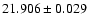 $21.906\pm0.029$