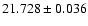 $21.728\pm0.036$
