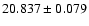 $20.837\pm0.079$