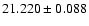 $21.220\pm0.088$