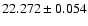 $22.272\pm0.054$