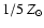 $1/5~Z_\odot$