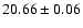 $20.66\pm0.06$