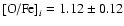 $\textrm{[O/Fe]}_i=1.12\pm0.12$