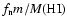 $f_{\rm n} m / M(\rm HI)$