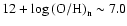 $12+\log {\rm (O/H)}_{\rm n} \sim 7.0$