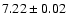 $7.22\pm0.02$