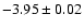 $-3.95\pm0.02$