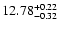 $\rm 12.78^{+0.22}_{-0.32}$