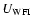 $U_{\rm WFI}$