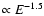 $\propto E^{-1.5}$