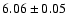 $6.06\pm0.05$