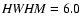 ${\it HWHM}=6.0$
