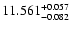 $\rm 11.561^{+0.057}_{-0.082}$