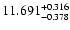 $\rm 11.691^{+0.316}_{-0.378}$