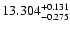 $\rm 13.304^{+0.131}_{-0.275}$