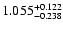 $\rm 1.055^{+0.122}_{-0.238}$