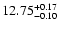$\rm 12.75^{+0.17}_{-0.10}$