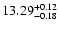 $\rm 13.29^{+0.12}_{-0.18}$