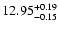 $\rm 12.95^{+0.19}_{-0.15}$