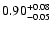 $\rm0.90^{+0.08}_{-0.05}$