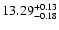 $\rm 13.29^{+0.13}_{-0.18}$