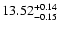 $\rm 13.52^{+0.14}_{-0.15}$