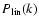 $P_{\rm lin}(k)$