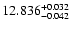 $\rm 12.836^{+0.032}_{-0.042}$