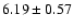$6.19\pm0.57$