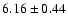 $6.16\pm0.44$