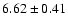 $6.62\pm0.41$